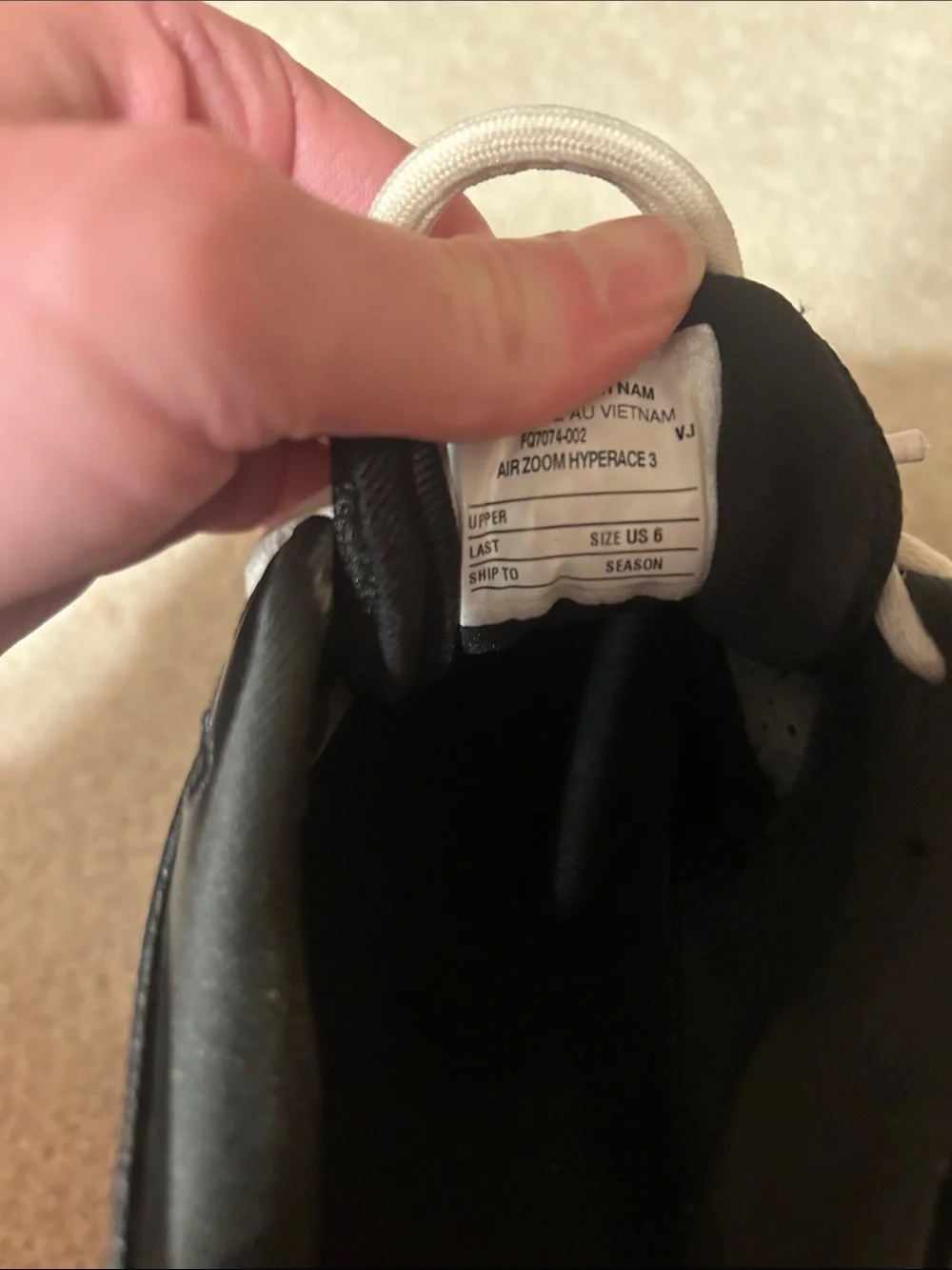Nike Black and White Low-Top Athletic Sneakers